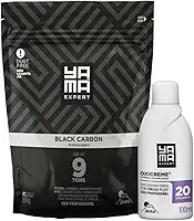 Kit Pó Descolorante Black Carbon + Oxigenada 20 Volumes 100ml Profissional 9 Tons Yama 300g