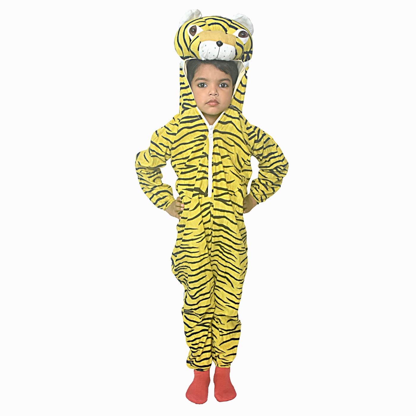 Dress to Impress Kids Velvet Animal Tiger Character fancy dress costume for Annual Day functions | Baby show | Play costume | animal fancy dress | baby show | bday gift (2-3 Years) (B0BK1HMVZ4) Amazon Price History, Amazon Price Tracker