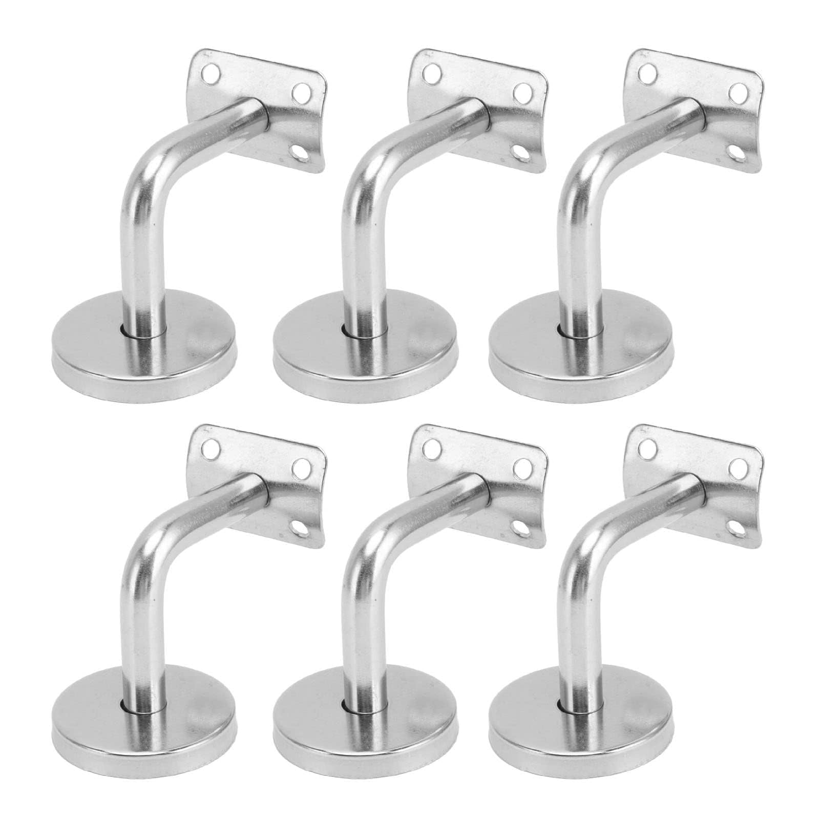 6 Piezas Soportes De Barandilla De Mano Para Escaleras, Soportes Barandilla Acero Inoxidable Montados En La Pared Soporte Barandilla Escalera Soporte Barandilla Doméstica Para Escalera, Escalera