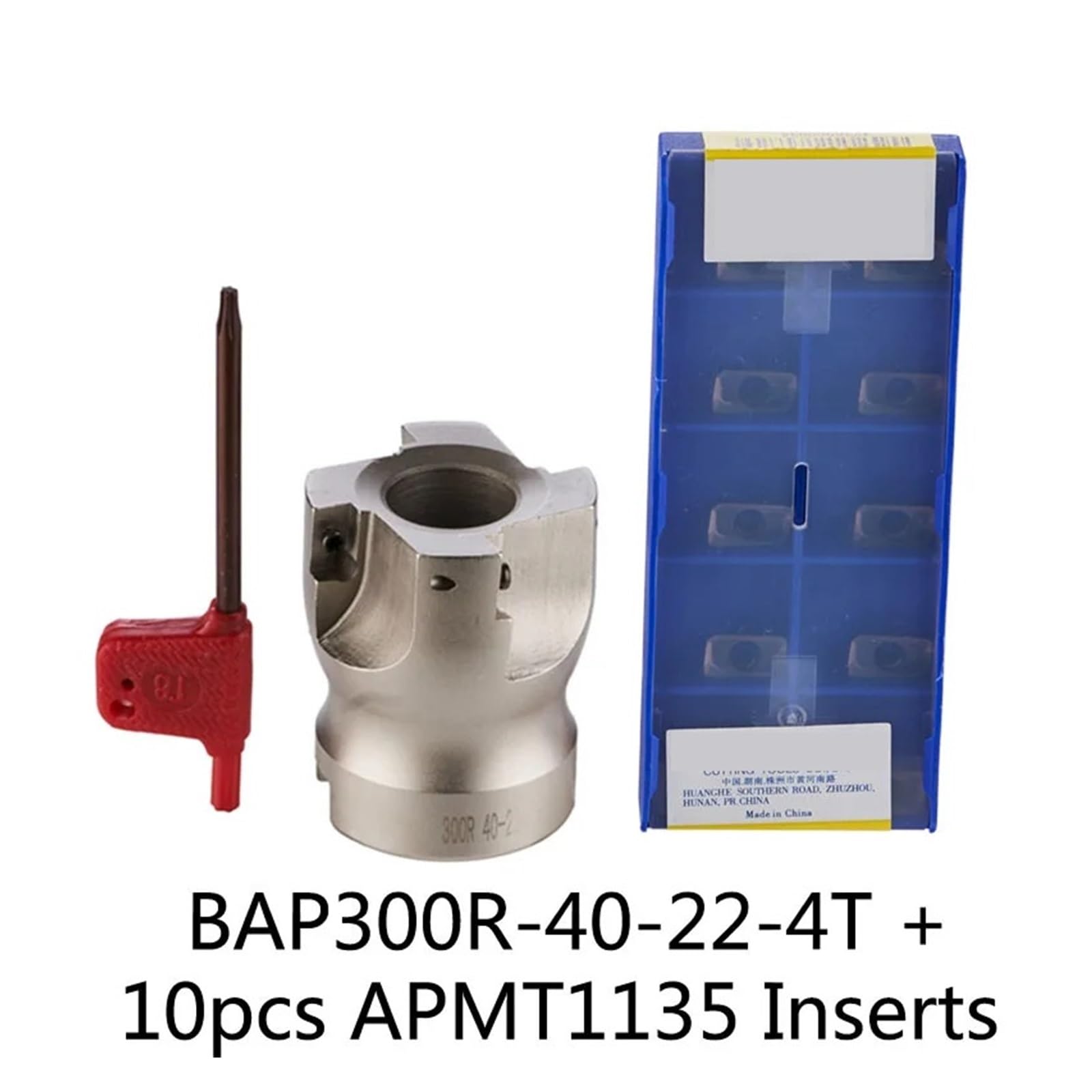 planfräser BAP300R BAP400R Schulter Planfräskopf Fräser, Fräswerkzeuge, Hartmetalleinsatz APMT1135 APMT1604(BAP300R-40-22-4T-IN)