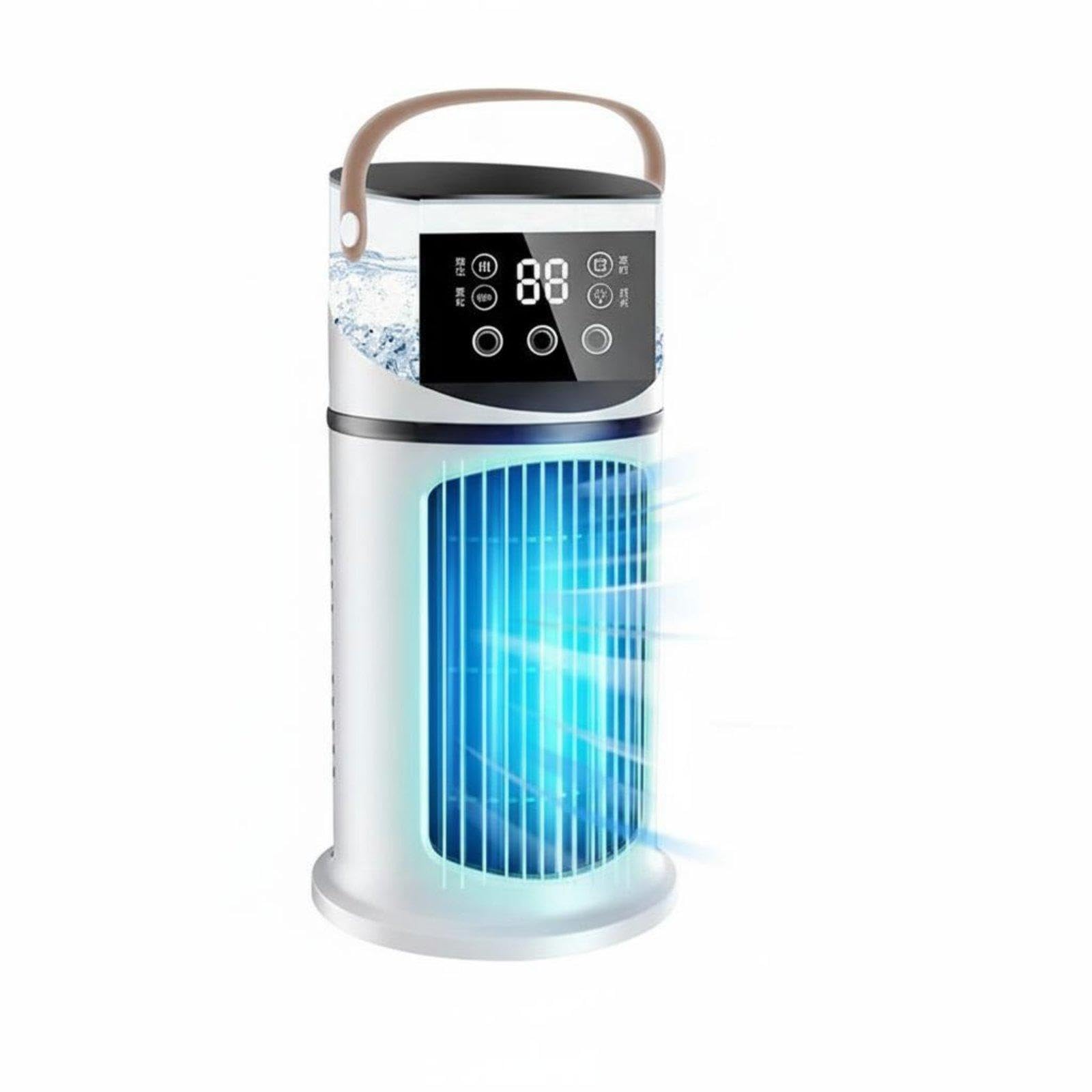 Mini Air Conditioner Fan Quiet Mini Air Chiller Adjustable Speeds Desktop Cooling Fan for Students, Dormitory, Bedroom, Office 6-Speed Purifying|Home & Garden| Home Improvement| Heating C-image-14