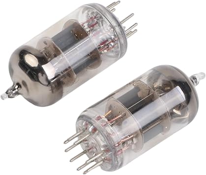 6H1n-EB Glass Vacuum Tube 2pcs, Direct Replacement for 6N1 ECC85 6AQ8, High Reliability Electron Tube for Amplifiers Devices