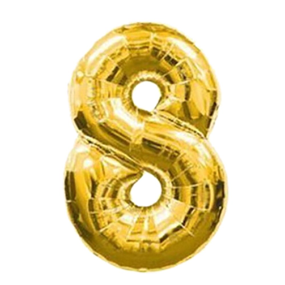 XGao 40 Inch Gold Foil Digital Balloons 0-9 Single Large Number Mylar Balloon Create Your Own Banner for Birthday Bachelor Engagement Gender Reveal Dad Boy Party Baby Shower Decorations