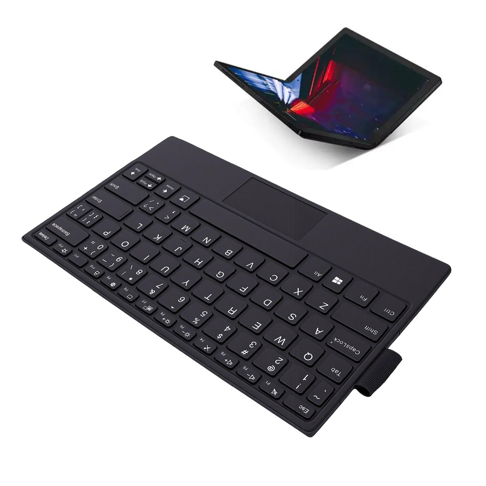 Teclado para tableta inalámbrica recargable portátil ideal para trabajar en cafeterías 8