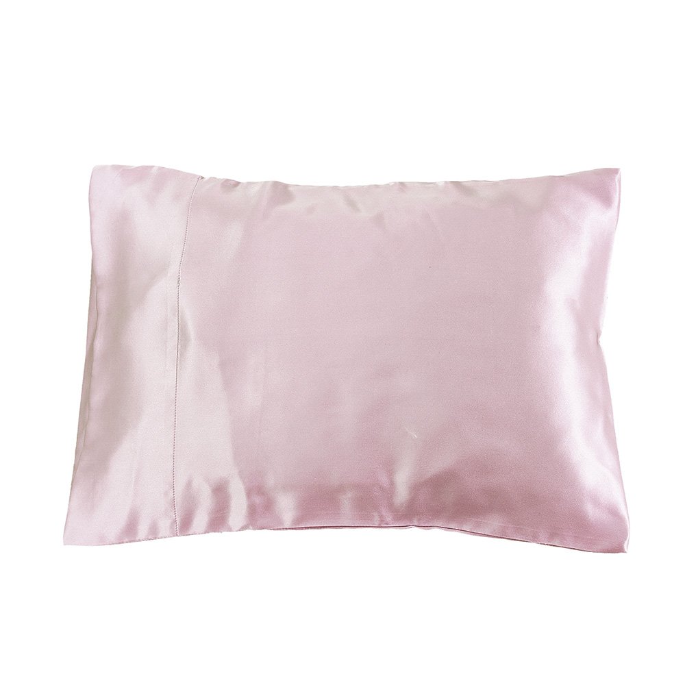 Lilysilk 100% Nature Silk Pillowcase for Travel Pillows, Rosy Pink, 12" x 16"