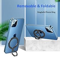Vista 2 de Soporte magnético para iPhone, rotación de 360°, giro de 180°, compatible con iPhone PRO Max, 15 14 Plus, 15, 14, 13, 12, dispositivos Android