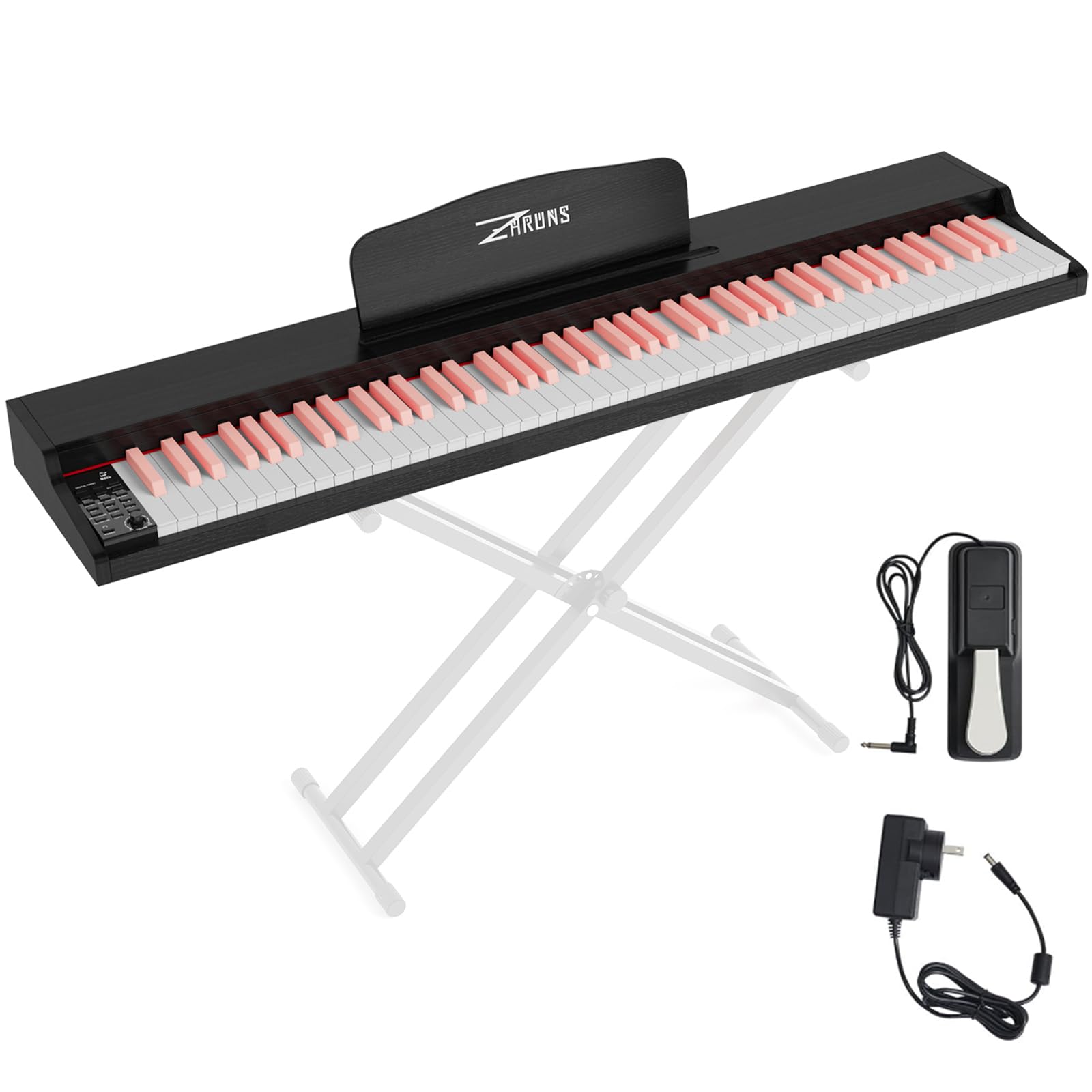 Amazon.com: ZHRUNS 88 Key Weighted Keyboard Piano with Sustain