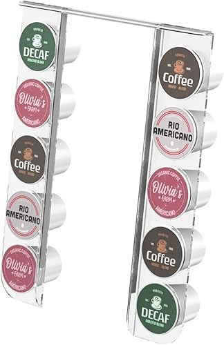 Miniatura 3 de Gevoli K Cup Organizador para cafeteras Keurig K-Mini y K Mini PLUS de una sola porción soporte de cápsulas Kcup de acrílico moderno que ahorra