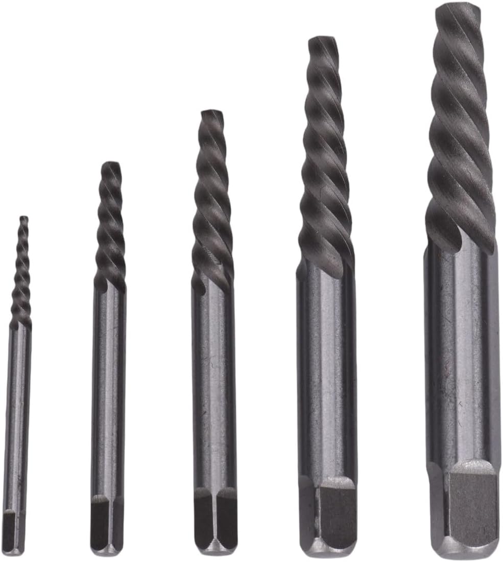Century Drill & Tool Spiral Flute Screw Extractor, 5 Pc Set (73415)