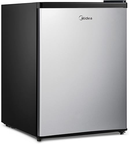 Miniatura 2 de Midea WHS-87LSS1 Refrigerator, 2.4 Cubic Feet, Stainless Steel &amp; TOSHIBA EM131A5C-BS Countertop Microwave Ovens 1.2 Cu Ft, 12.4" Removable Turntable