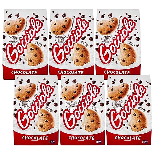 Biscuits aux morceaux de chocolat Gocciole PAVESI 500g gâteau sec italien pépites lot de 6