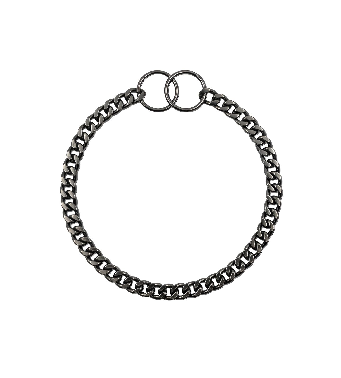 Heavy Duty Choke Chain Dog Training Collar with Swivel Chain for All Small & Medium Breeds | Durable Chrome-Plated Links with Brass Finish | (Width 2.5 MM - Length -19.INCH)-image-44