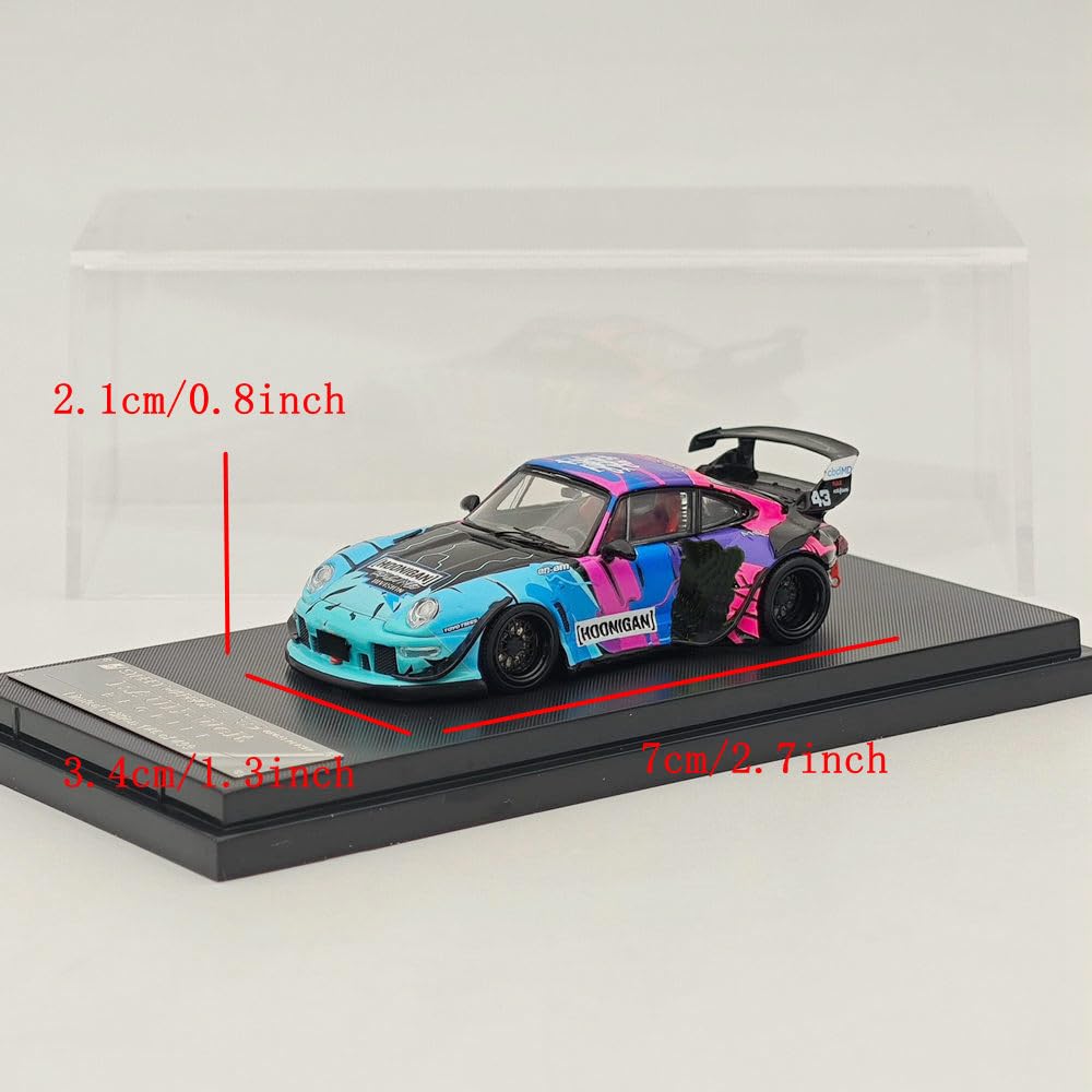 Street Warrior 1:64 Modello Auto Porsche 993 RWB Energy Painting - Diecast Metallico - Collezione Limited