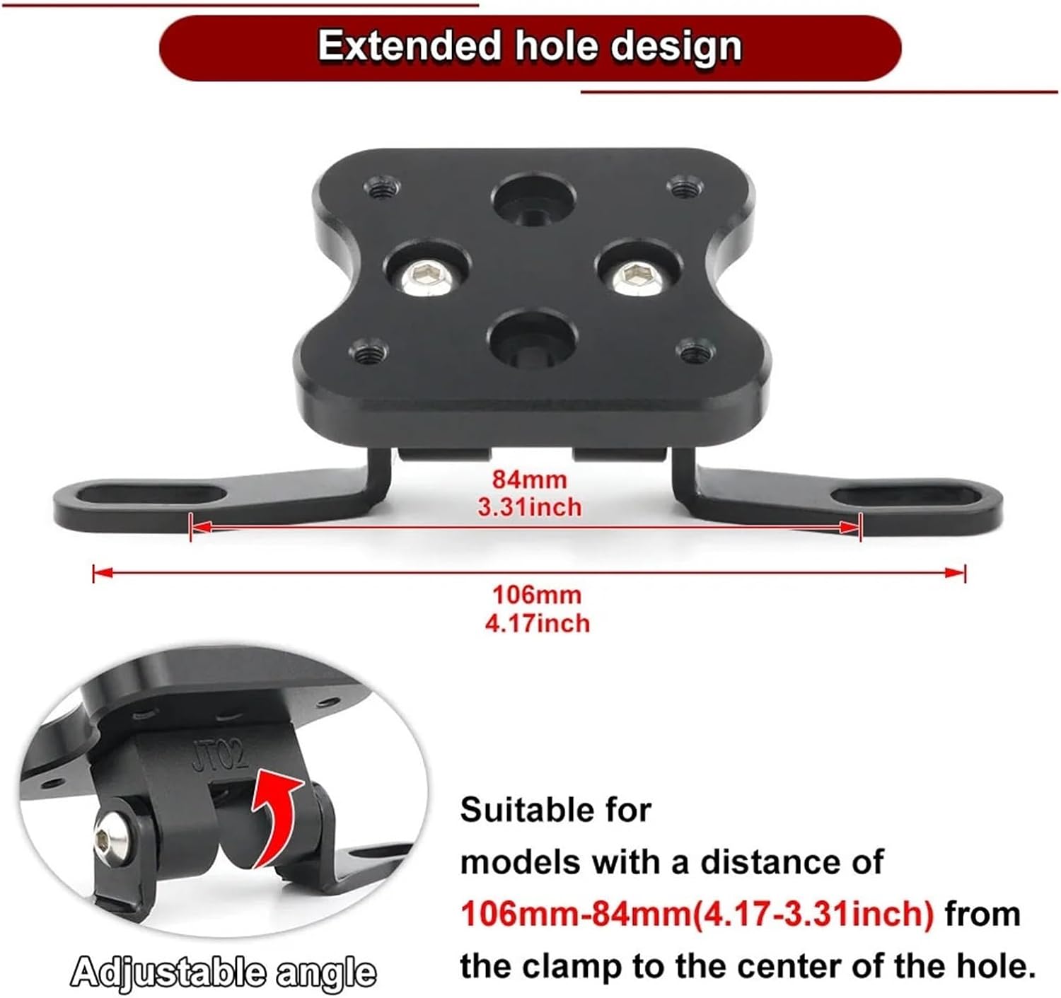 GPS Mount Navigation Bracket Holder Compatible with Ducati Monster Streetfighter Hypermotard Multistrada Desert X Motor Handlebar Clamp(Type 3)