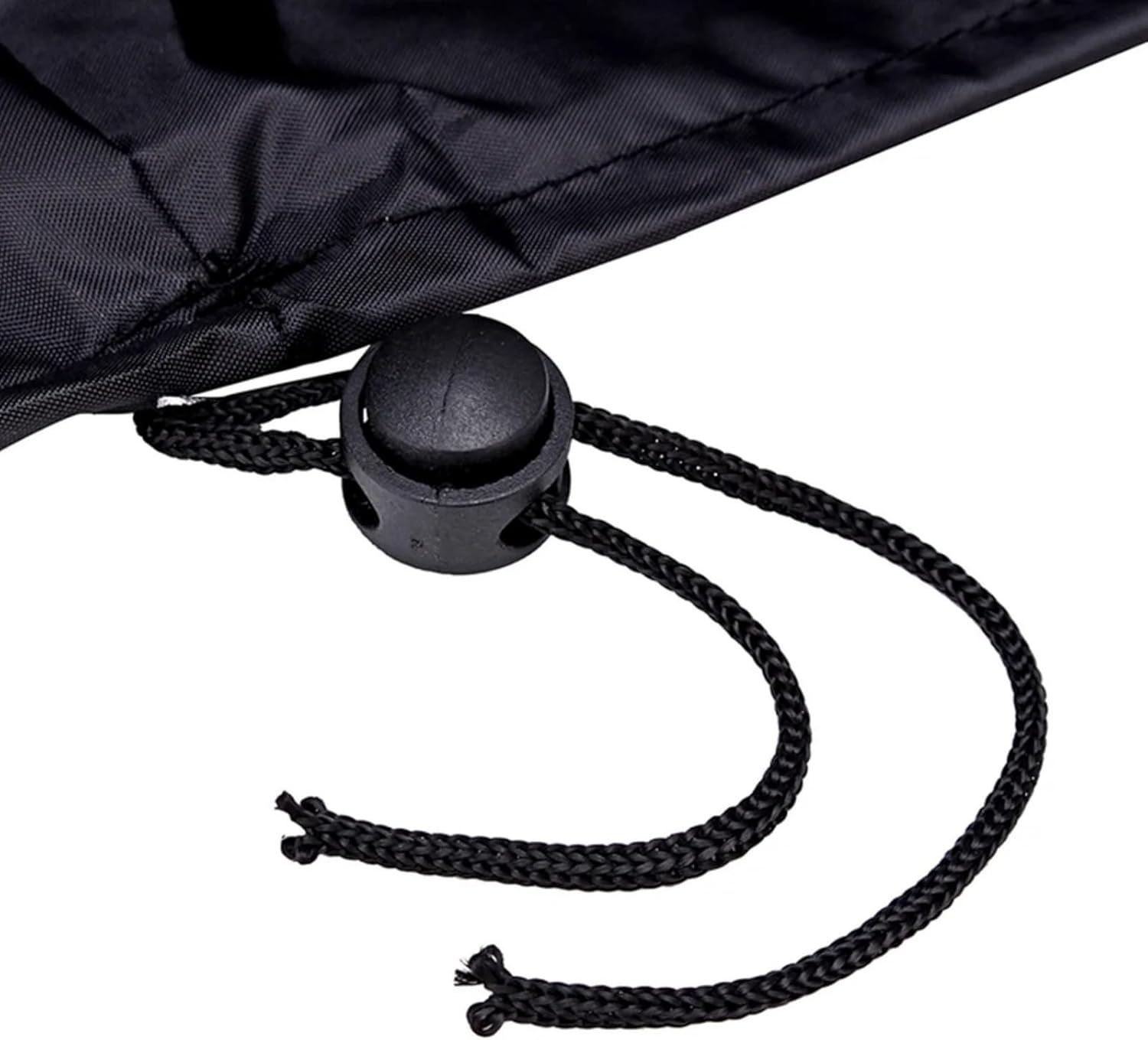 Patio Round Fire Pit Cover Waterproof Sun Protector BBQ Cover Black Full Coverage Outdoor Fireplace Cover Brazier (204x60cm)