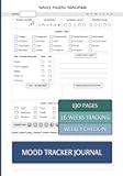 Mood Tracker Journal: Daily Mood & Mental Health Diary for Mindfulness and Self-Care | 16 Weeks of Daily Prompts over 130 Pages | For Teens and Adults