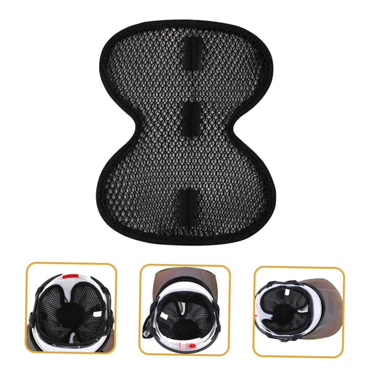 WOONEKY 3sets Elastic Helmet Liner Pads Helmet Cooling Liner Lining Mat 2pcs*3