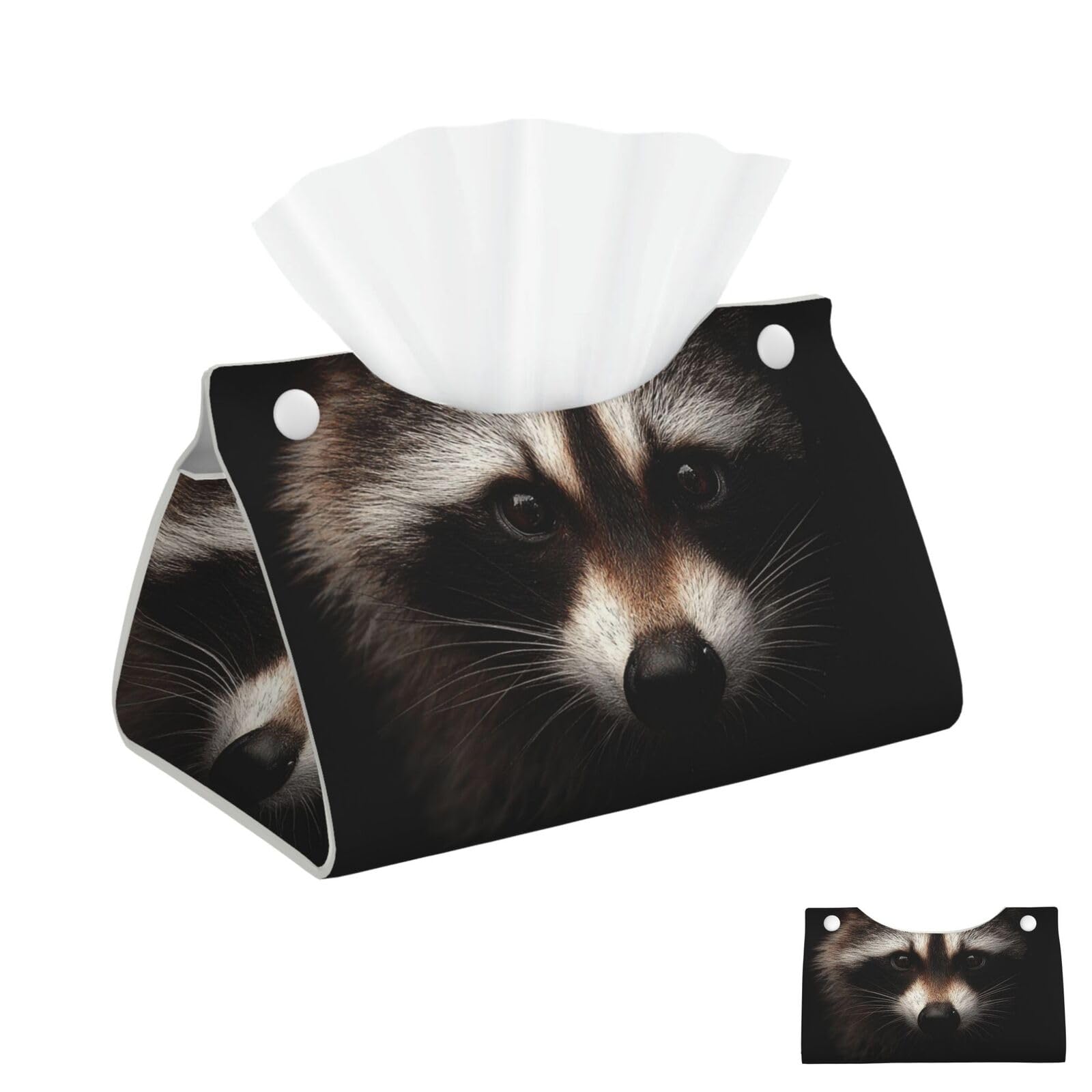 Raccoon Tissue Box Cover Square Cube Boxes