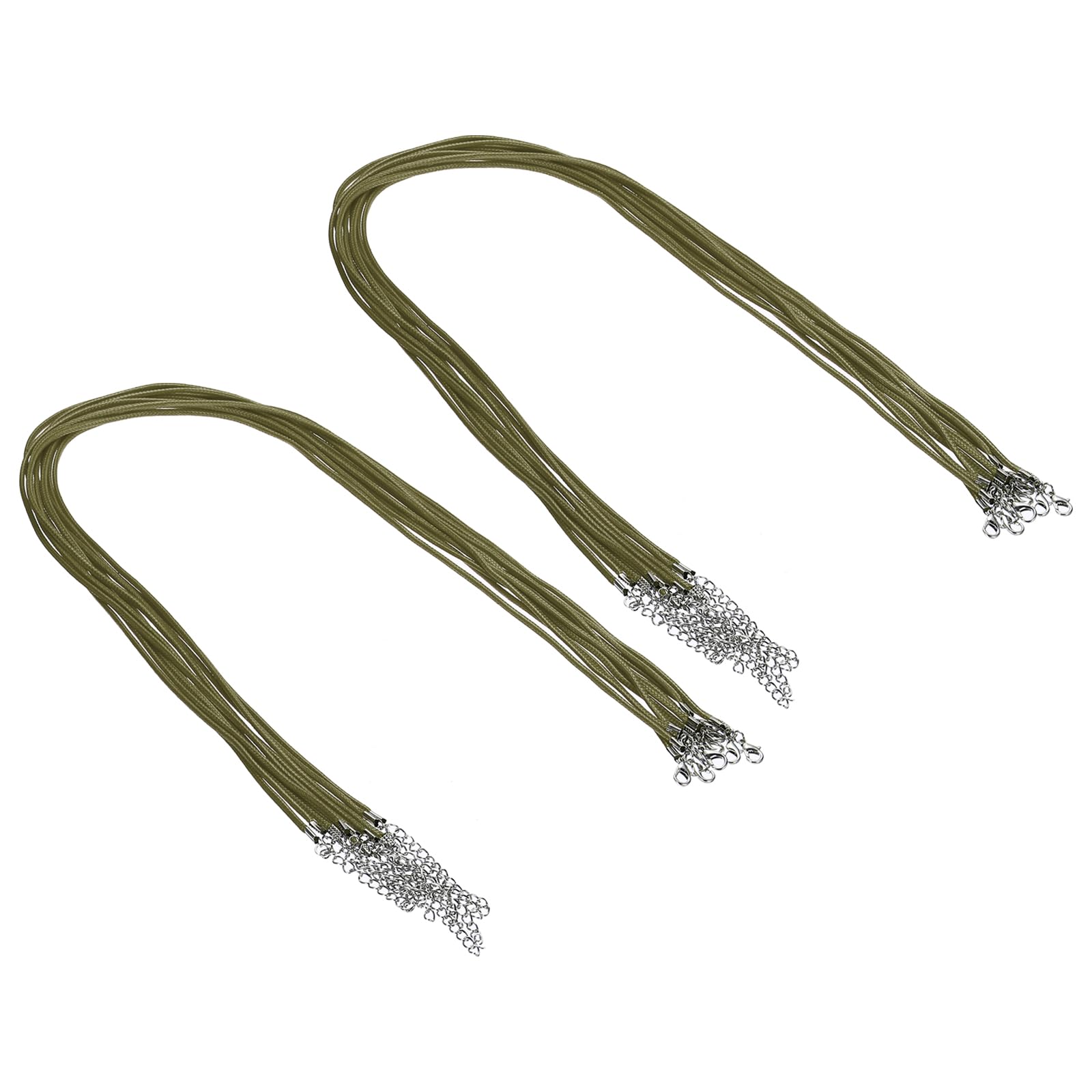 Cuerda para collar con cierre PATIKIL para fabricar pulseras artesanales y colgantes de 2mm