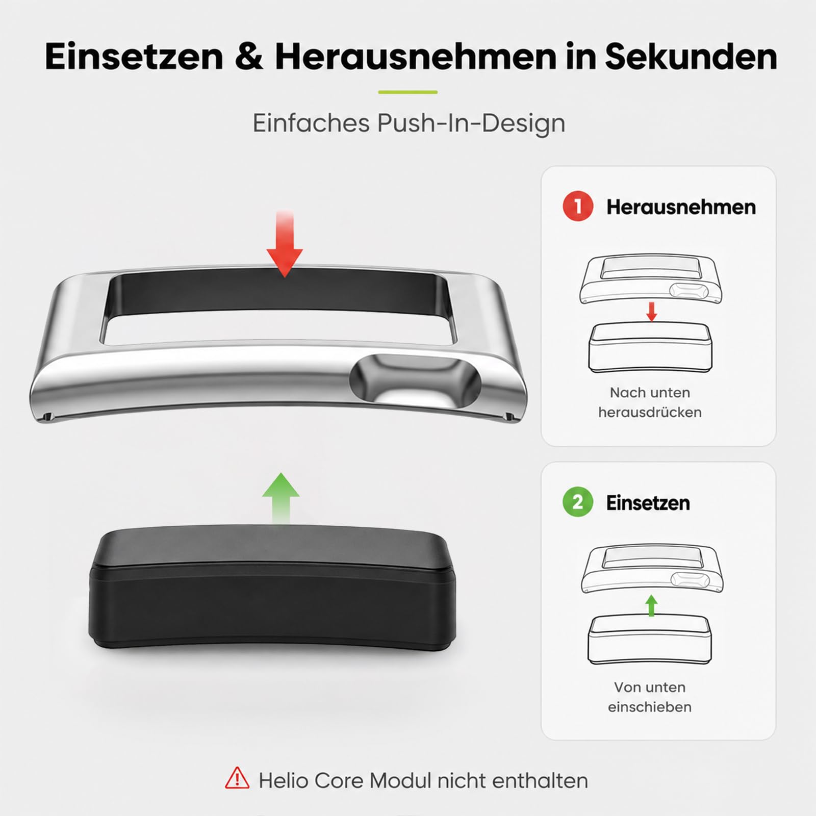 SimpleThings Ramka ochronna do Amazfit Helio Strap, metalowa ramka zamienna z przyłączem 22 mm, etui ochronne do Helio Strap Fitness Tracker
