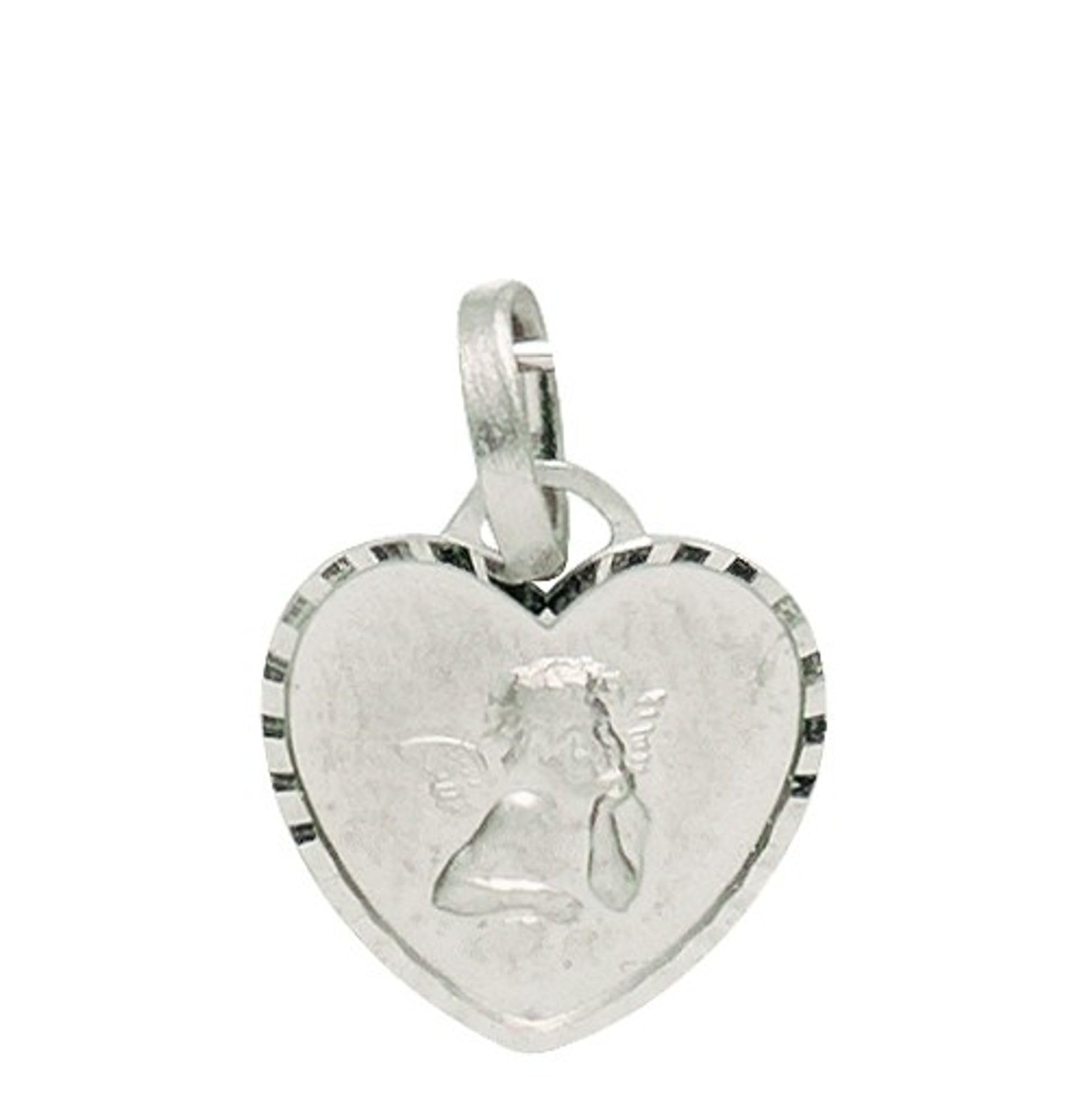 Basic Silber 22.212 Kinder Anhänger Schutzengel Herz Sterling-Silber 925