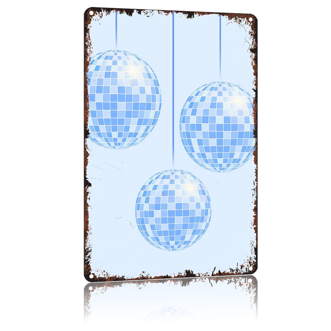 peiyeety Blue Funny 8x12 Inch Aluminum Vintage Metal Tin Signs-For Living Room Kitchen Bedroom Patio Porch Men'S Nest Wall Decore