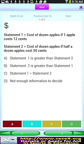 QVprep Lite Math Grade 3 Practice Tests with Video Hints