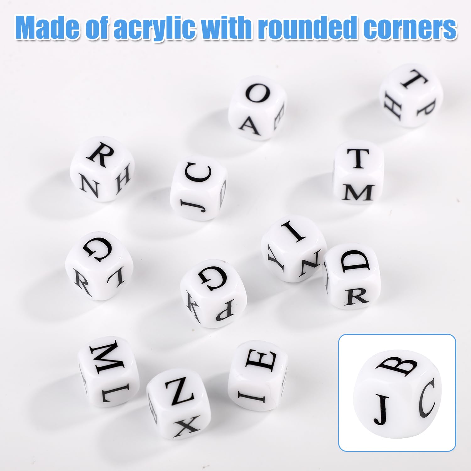 Dice Crossword Game, Fun Word Combination Game Acrylic 6 Sided Crossword  Solitaire Dice Game with 12 Dice Letters \u0026 Case Alphabet Dice Game Dice  Word Games for Camping Games – BigaMart, image size:1500x1500