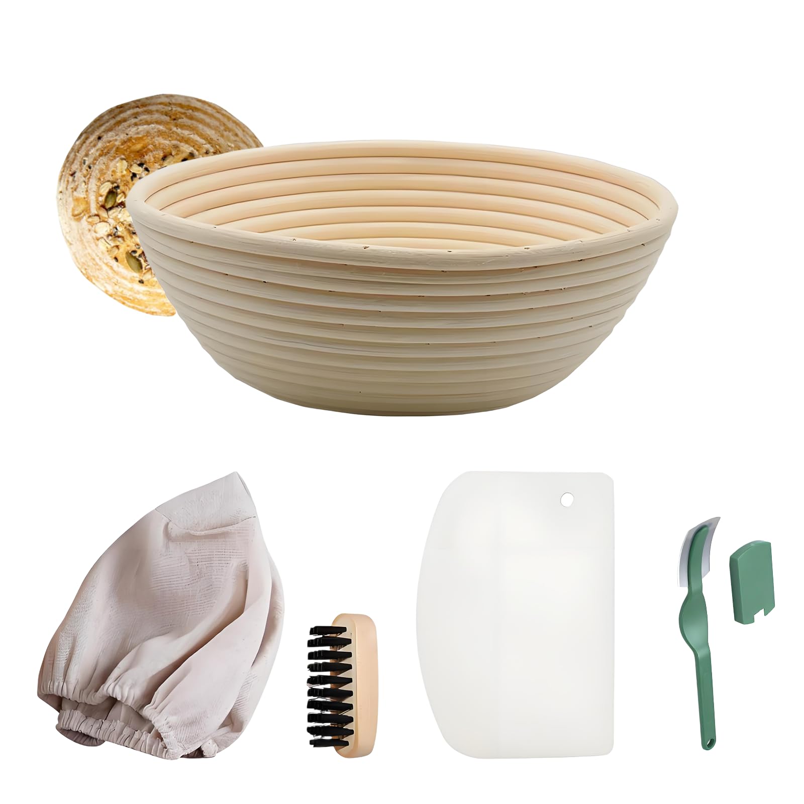 Bread Basket,Sourdough Bread Basket,Sourdough Fermentation Set,Suitable for Home Baking and Bakery Use,Perfect for Gifting to Baking Enthusiasts-image-0