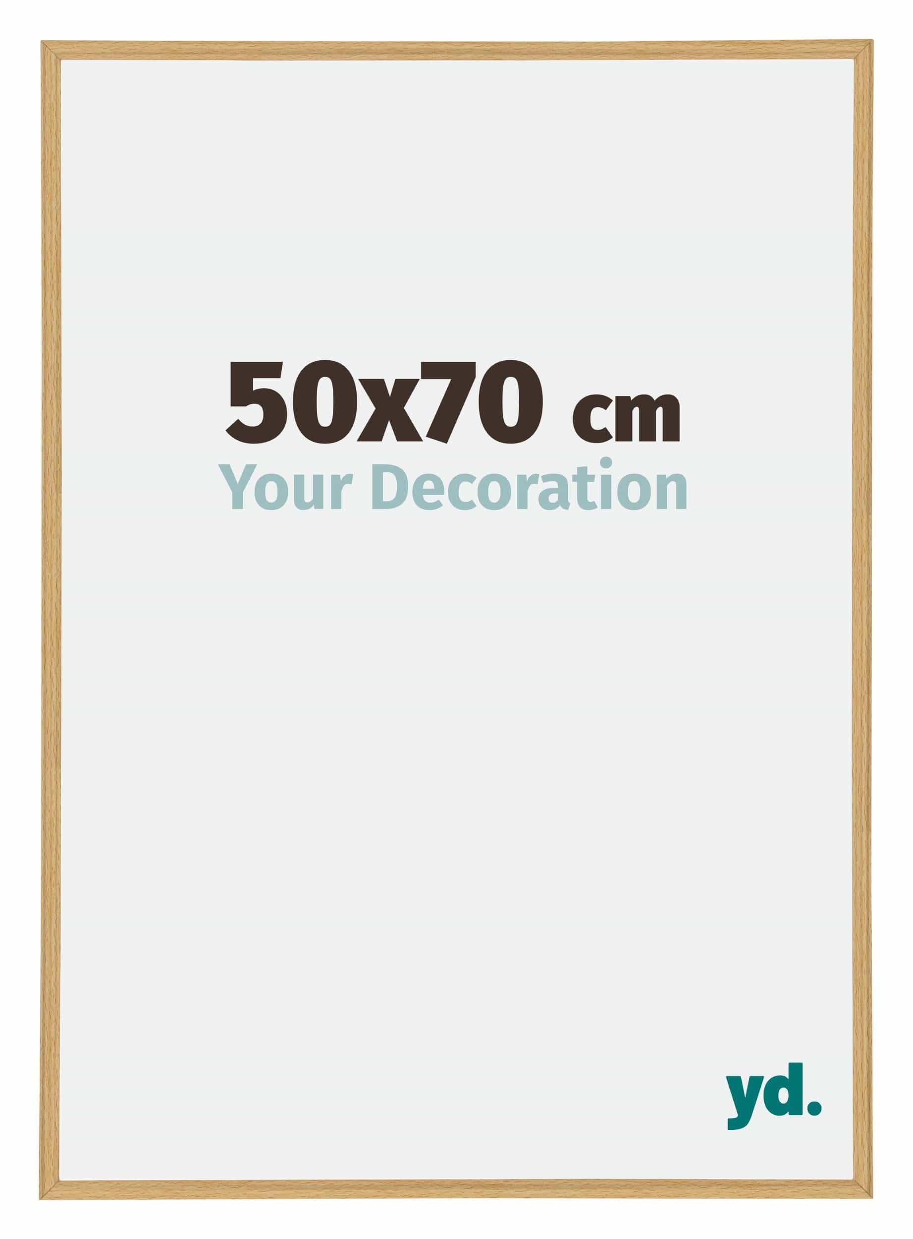Your Decoration - Picture Frame 50x70 cm - Beech Light - Decorative Wall Frame in Plastic with Antireflection - Frame 50x70 - Annecy — image 1