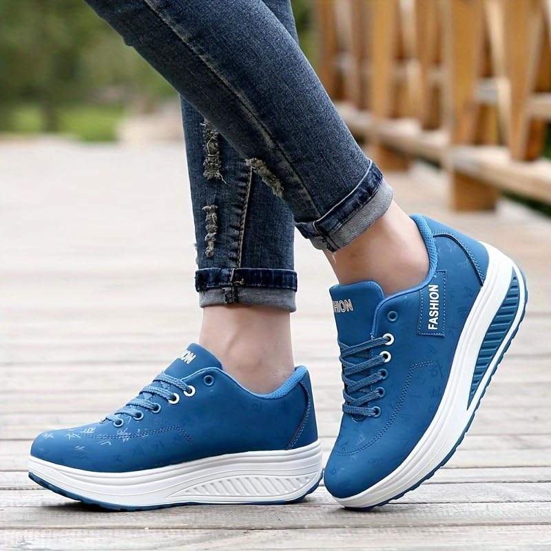 Height Increasing Platform Sneakers for Women - Low Top Running Shoes with Anti-Slip Sole2