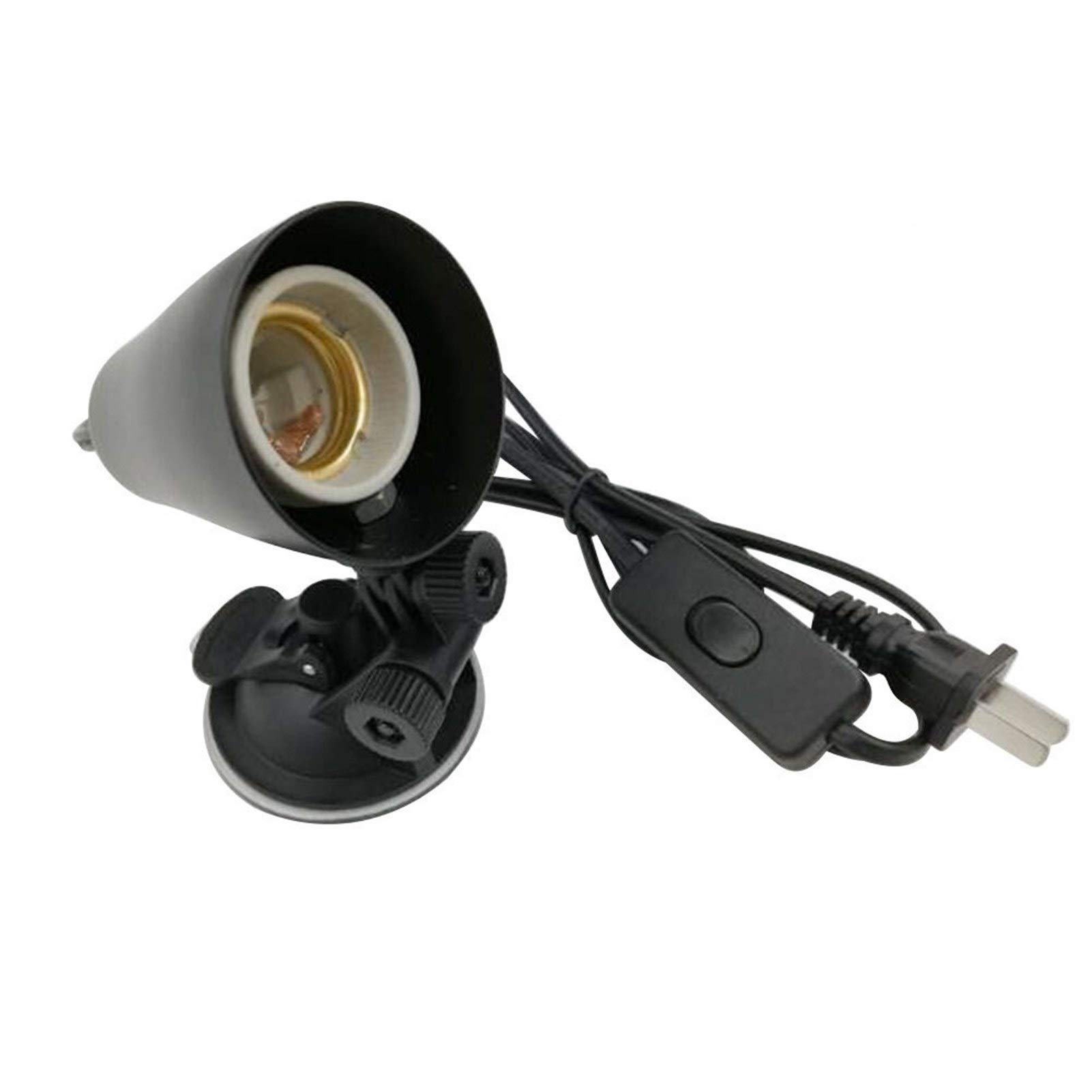 Riscaldatore per Animali Domestici Sucker Riscaldamento UVA UVB della Lampadina della Clip del Supporto Lampada for Turtle Lizard Habitat Fish Tank di Illuminazione con Interruttore Lampada