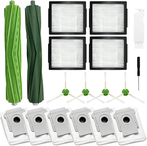 Paquete de 4 almohadillas de repuesto para Irobot J7+ Combo Robótico Reutilizable Duro Paño de Piso Expert Wet Reemplazo de Microfibra Suave Pad (4)