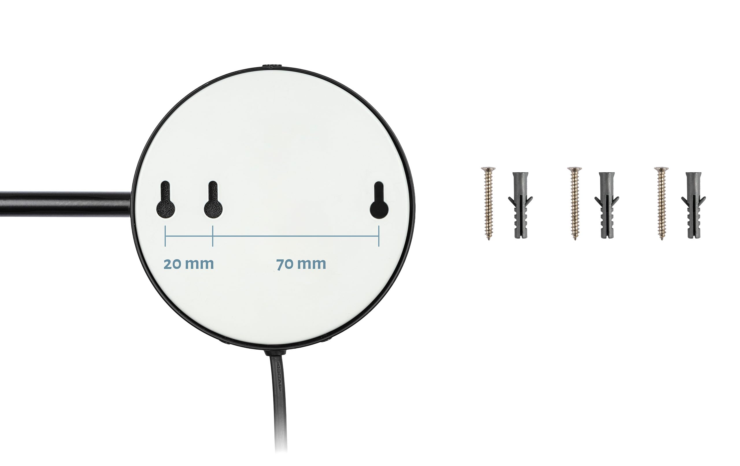 Specchio cosmetico XXL Tokyo - Specchio da parete a LED con funzione dimmer, spegnimento automatico, ingrandimento 3x/7x e superficie specchio extra large [classe energetica E]
