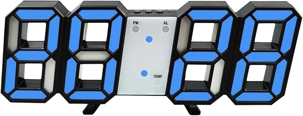 kiplyki Alarm Clock for Bedroom Bedside Digital Clock 3D