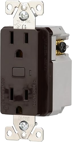 Miniatura 3 de Eaton El receptáculo inteligente Wi-Fi funciona con Hey Google y Alexa, marrón