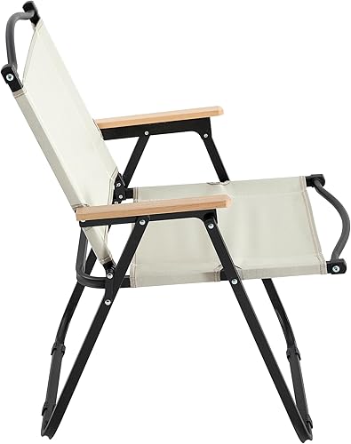 Miniatura 5 de Sillas de campamento, 2 piezas plegables al aire libre para interior, campamento al aire libre, picnic, playa, patio trasero, barbacoa, fiesta,