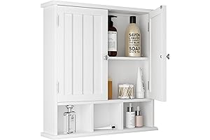 ChooChoo White Bathroom Cabinet with Storage