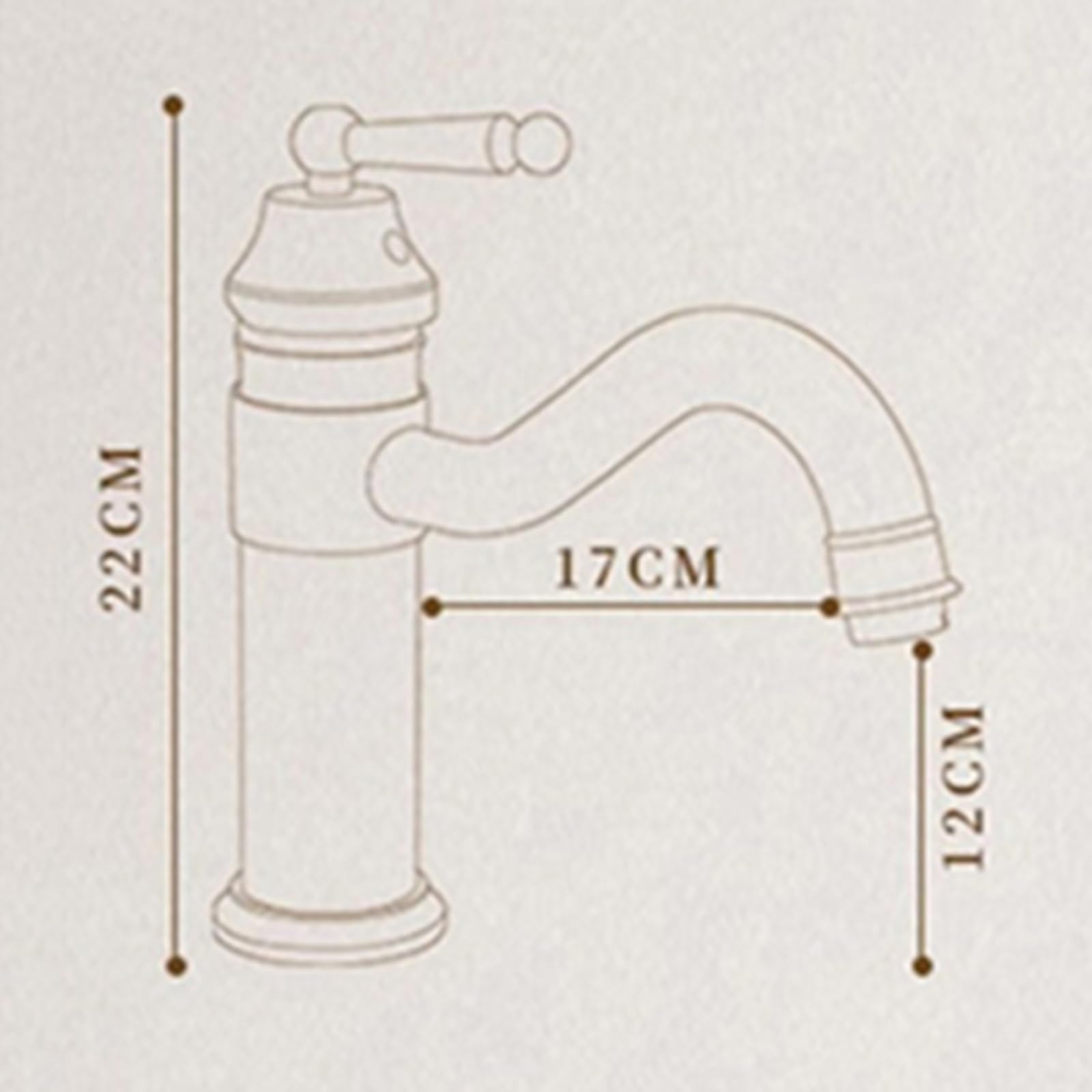 Grifo Exterior Jardin Vintage Rotación De 360° Acoplamiento Rápido 1/2 Grifo Agua Fria Latón Que Se Puede conectar A Una Lavadora,22cm