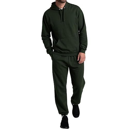 Fruit of the Loom Eversoft Fleece Elastic Bottom Sweatpants with Pockets, Relaxed Fit, Moisture Wicking, Breathable