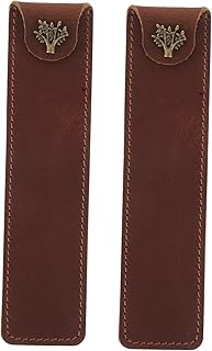 Milisten Estuche Pequeño De Cuero Genuino Para Lápices 2 Unidades Organizador Portátil Para Guardar Lápices Estuche Pequeño Para Bolígrafos Organizador Pequeño Para Bolígrafos Estuche