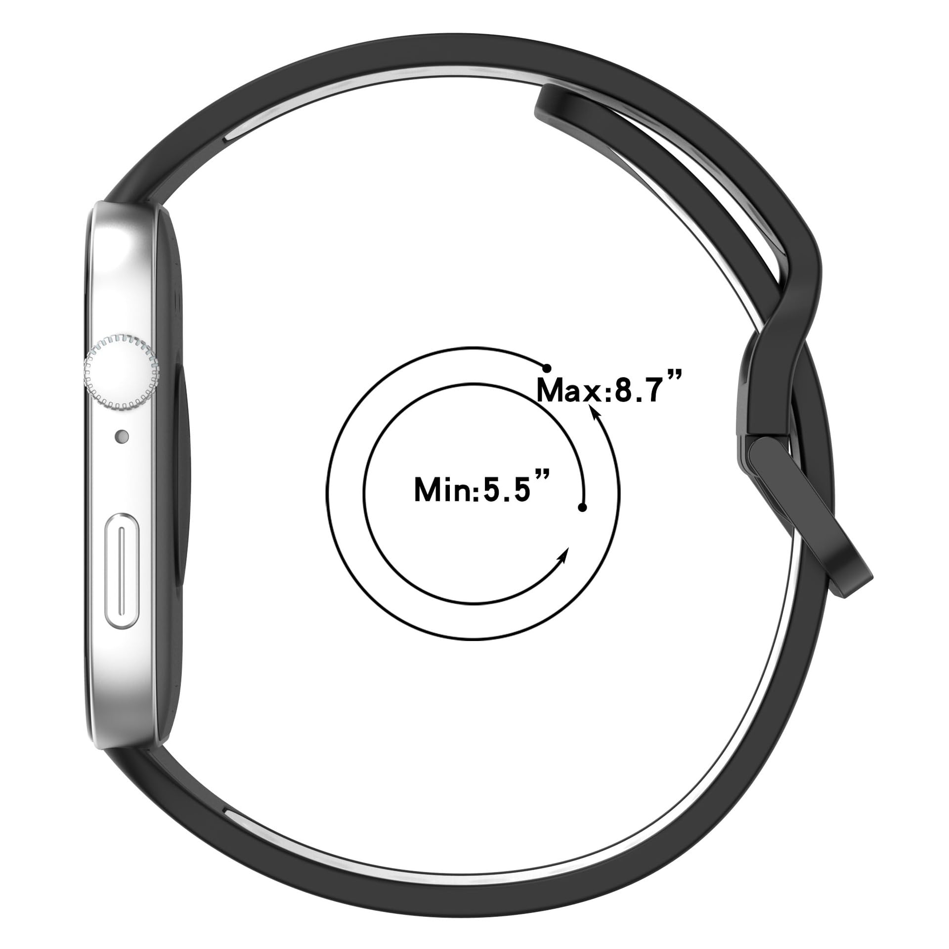 Compatibile con Huawei Watch Fit 3 Smart Band Donna Uomo Silicone Leggero Sport Cinturini di Ricambio Destinato Cinturino Regolabile per (confezione da 6)
