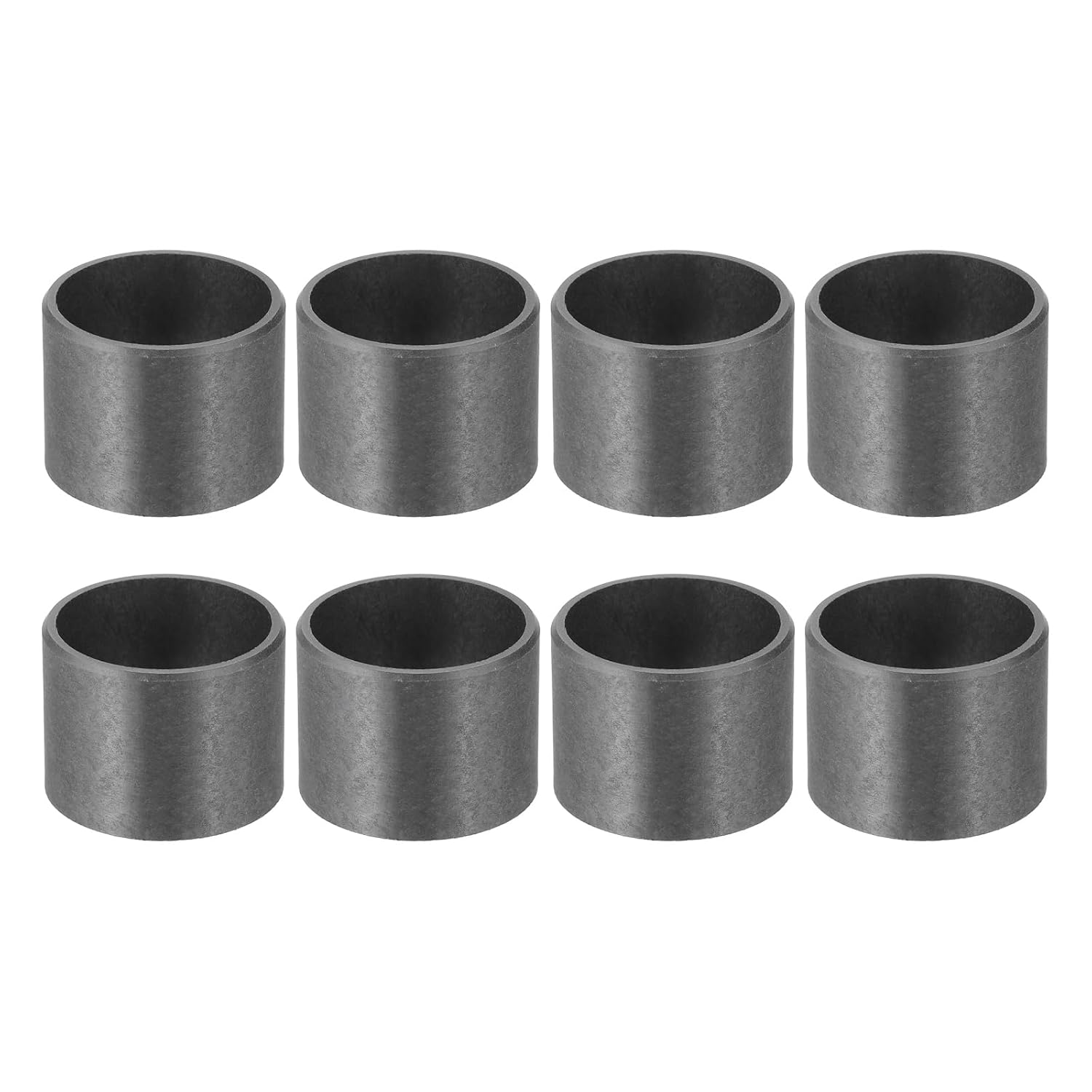 uxcell 8Pcs Sleeve Bearing Plastic Bushings ID 30mm x OD 34mm x Length 26mm POM Wrapped Oilless Bushing, Black