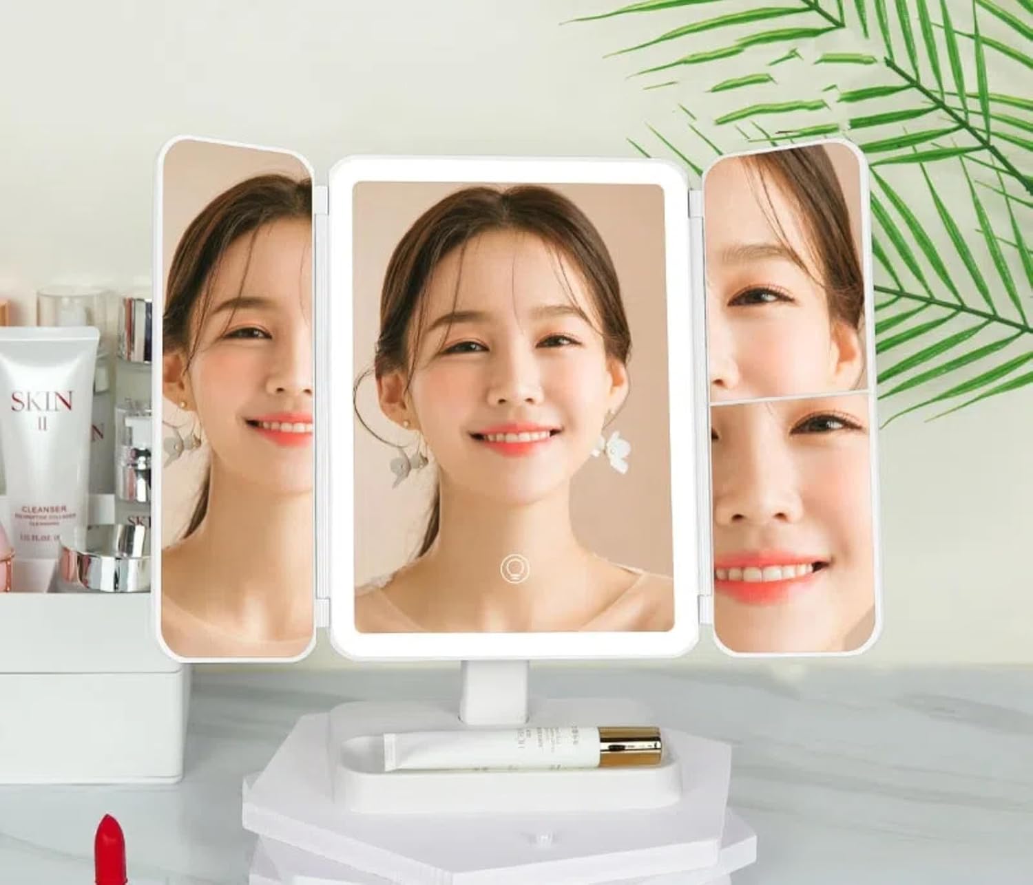 Home Desktop LED Lighting Makeup Mirror