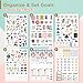 Oriday Health & Wellness, Workout - Set of 366 Stickers, 6 Sheets for Fitness Stickers - Mom, Student, Habit Tracker, for Monthly, Weekly & Daily Planner, Calendar or Journal - Sticker Book for Women