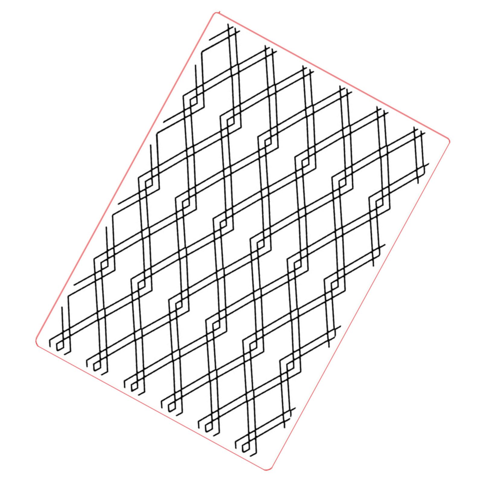 Xjdzineq Craft Template Grids Background Embossing Folder Stencil for Card Making Tool