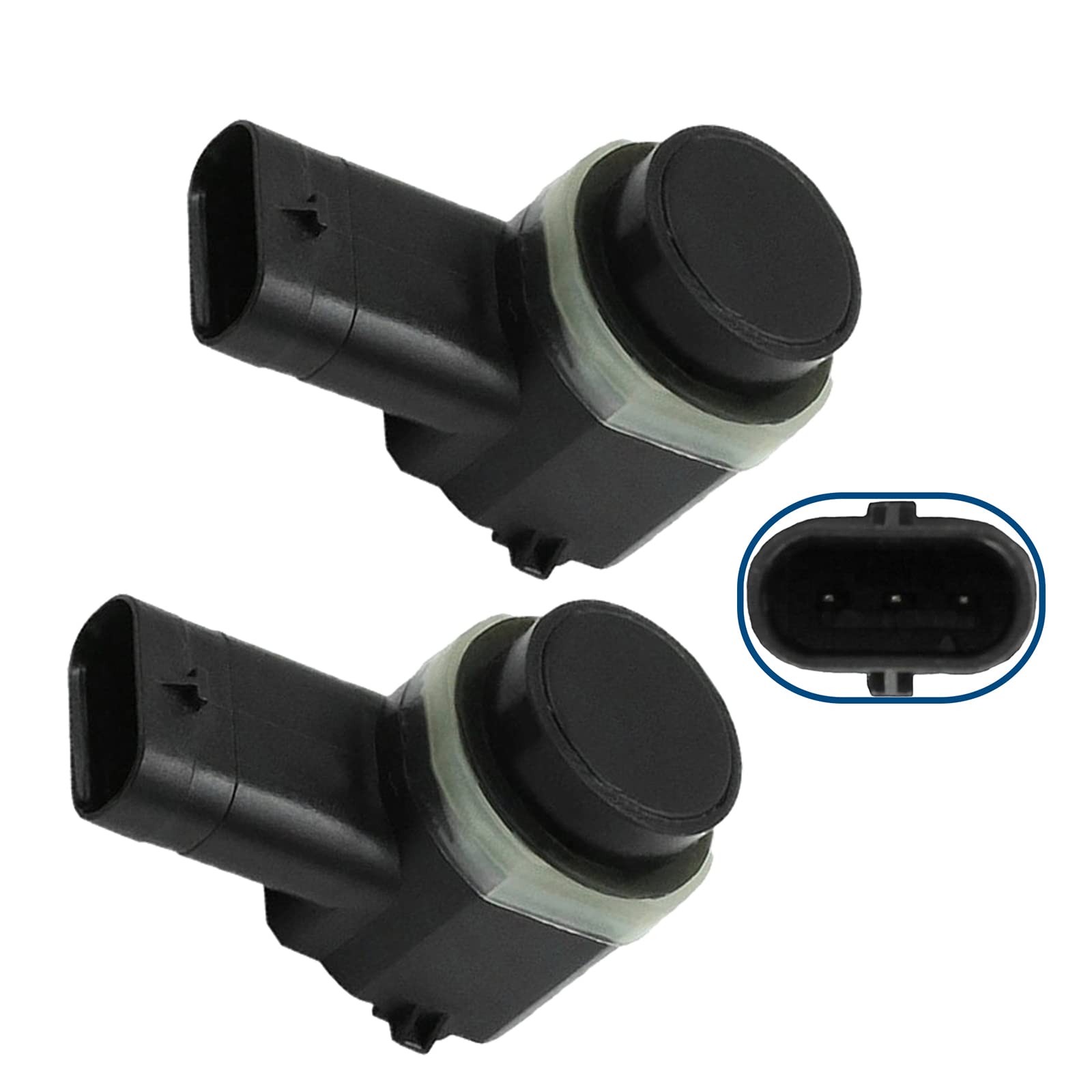 (Lot de 2) Capteur Radar de Recul Aide Stationnement Avant ou Arrière compatible pour Q7 FREELANDER 2 VIVARO A GRAND SCENIC II KANGOO LAGUNA 3 SCENIC II TRAFIC II C30 S80 XC90-8200454718