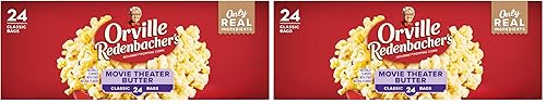 Miniatura 8 de Orville Redenbacher's - Palomitas de maíz para microondas con mantequilla y sabor a cine, bolsa clásica de 3.29 oz, 24 unidades