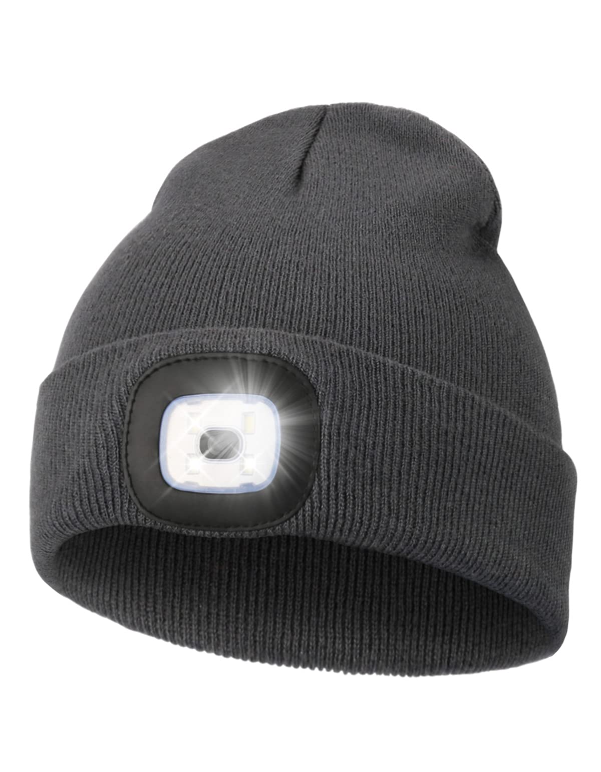 MELASA Unisex Beanie with The Light Hands Free Winter Beanie Gifts for Men