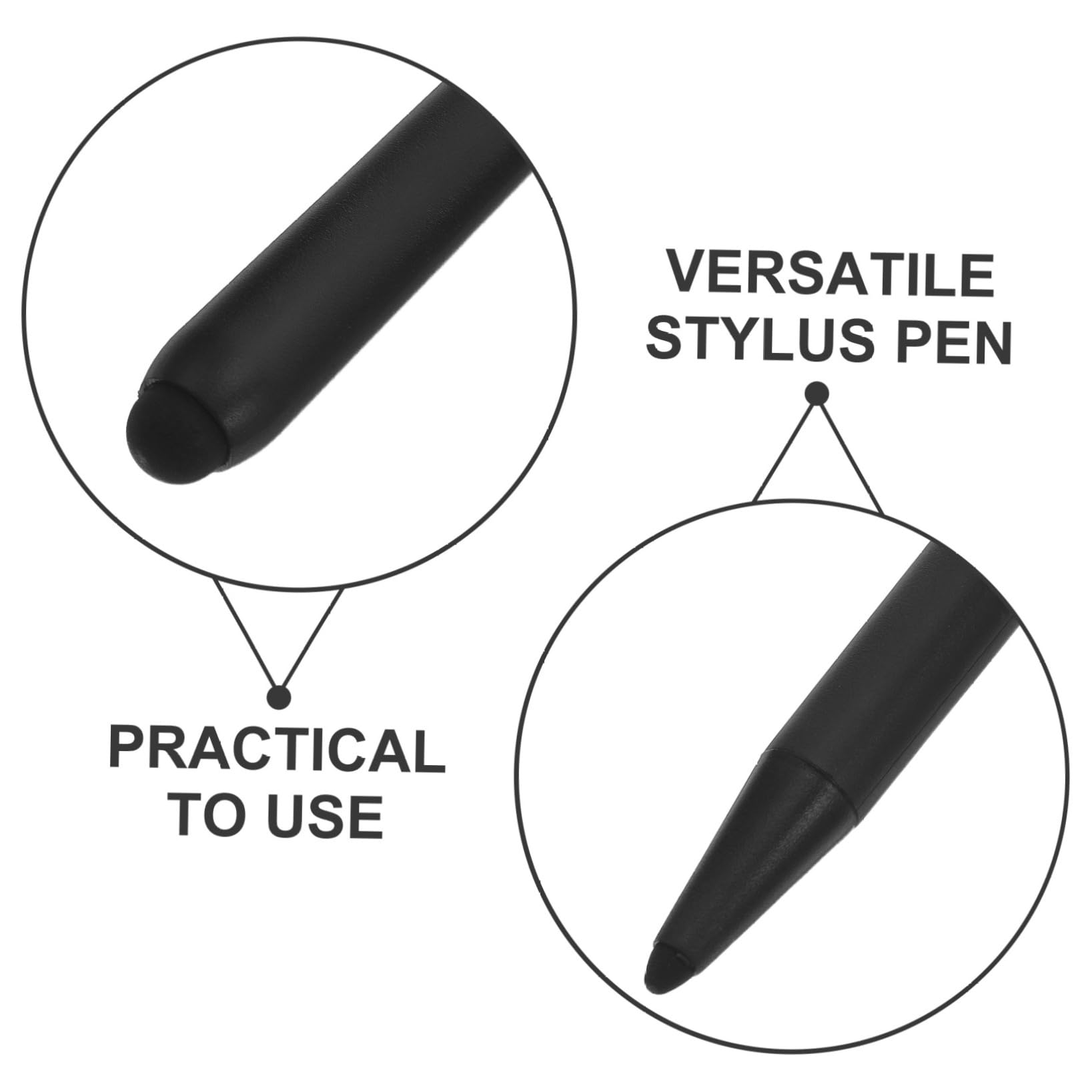 Toddmomy Penna Stilo Per Schermo Portatile 2 Pezzi, Doppia Punta, Nero, Penna Touch Screen Per Scrittura a Mano Su Dispositivo Educativo
